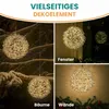 Aluminium-Drahtkugelkugel 40 cm mit 200 LED warmweiß Produktbild-Vorschau 5