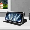 A smartphone case is displayed on a desk with a picture frame in the background. Produktbild-Vorschau