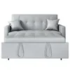 SONNI 140x94x78cm Divano letto matrimoniale grigio chiaro Anteprima dell’immagine prodotto 6