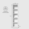 Bücherregal Kleiderschrank Regal 50 cm breit Schrank Produktbild-Vorschau 7