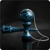 Kendama Geschicklichkeitsspiel mit schwarz/blauer Kugel Produktbild-Vorschau 3
