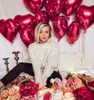 28 Stück LOVE Herz XXL Folienballon Set rot gold – Produktbild-Vorschau 4