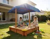 Sandkasten SANDI XXL mit Deckel und Sitzbänken Produktbild-Vorschau 1