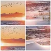 Gerahmtes Poster - Schwarzer Rahmen - Sonne Strand Vögel - Produktbild-Vorschau 9