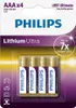 4 x Philips Pile AAA FR03 Micro 1,5V Ultimate Lithium Ultra Voir les images du produit 3