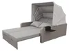 Garten-Loungesofa 2-Personen mit Sonnendach - Polyrattan Produktbild-Vorschau 12