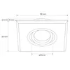 Verstellbare Glas-Deckenleuchte CRYSTAL R Silber IP20 Produktbild-Vorschau 3