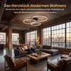 LED Deckenleuchte 84CM Lichtspeicherfunktion Schwarz 76W Produktbild-Vorschau 2