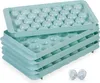Relaxdays Stampo per cubetti di ghiaccio rotondo, set da 3, Anteprima dell’immagine prodotto 1
