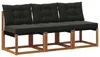vidaXL 3 Stück Outdoor Mittelsofa Produktbild-Vorschau 1
