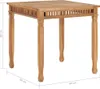 vidaXL Garten-Esstisch 80x80x80 cm Massivholz Teak Produktbild-Vorschau 13