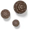Set de 3 champignons en bois à poser - 14 / 10 / 7 cm - Voir les images du produit 5