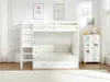 Hochbett 90 x 190 cm mit Schlafsofa - Kiefernholz und MDF - Produktbild-Vorschau 9