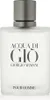 A white frosted glass bottle of Acqua Di Gio Pour Homme perfume with a gray cap. Anteprima dell’immagine prodotto