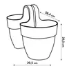 Blumenkasten zum Hängen Elho Vibia Campana flower twin Produktbild-Vorschau 6