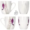 sada 6 hrnků Viola 350ml porcelánové šálky 6 osob květiny Náhled obrázku produktu 4