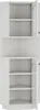 Merax Badezimmerschrank, Glasvitrine, Eck-Hochschrank mit  Produktbild-Vorschau 8