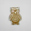 Hibou en acier inoxydable 62x42mm CZ Voir les images du produit 4