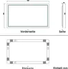 Badspiegel mit Beleuchtung 140x80cm Badezimmerspiegel Produktbild-Vorschau 8