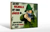 Holzschild Jäger 30x20cm leg dich niemals mit Jäger an Produktbild-Vorschau 1