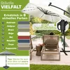 tillvex® Alu Sonnenschirm Rechteckig Ø 330 cm mit LED Solar Produktbild-Vorschau 5