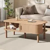 okwish ovaler Couchtisch mit Rollladen und offenen Fächern, Produktbild-Vorschau 2