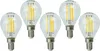 5x LED Lampe Filament 12V DC AC E14 1W warmweiß Produktbild-Vorschau 5