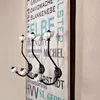 Nástěnný věšák 100x40cm Hamburk 6 háčků na kabáty Náhled obrázku produktu 4