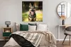 MuchoWow® Poster Ein Deutscher Schäferhund lächelt mit Produktbild-Vorschau 4