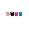 Four rolls of kinesiology tape in different colors are arranged in a row on a white background. Produktbild-Vorschau