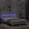Rám postele s čelem LED osvětlení bílý 140x200 cm Náhled obrázku produktu 3