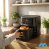 Heißluftfritteuse AirFryer1800W 7L MalTec Fettfreie Fenster Produktbild-Vorschau 4