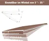 Markiza tarasowa zwijana, 400x250 cm, brązowa, z ochroną UV Podgląd zdjęcia produktu 3