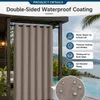 Outdoor Vorhang mit Ösen Taupe 254 x 214 cm Winddicht Produktbild-Vorschau 8