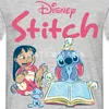 Lilo & Stitch Mit Buch Männer T-Shirt, L, Grau meliert Produktbild-Vorschau 2