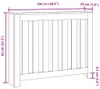 vidaXL Obloženie radiátora Sonoma dub 104x20x82 cm materiál Náhľad obrázku produktu 8