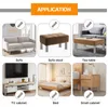 Omgoods - Lot de 4 pieds réglables en acier inoxydable pour Voir les images du produit 4