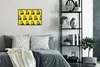 MuchoWow® MuchoWow® Gerahmtes Poster Katze - Muster - Gelb Produktbild-Vorschau 6