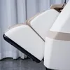 Close-up view of the cushions and frame of a massage chair. Produktbild-Vorschau