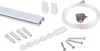 A collection of picture hanging hardware components laid out on a white background. Náhľad obrázku produktu