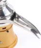A close-up shot of a metallic spout on a gold-colored machine. Náhled obrázku produktu