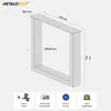 MetaloPro 2 Stück Tischbeine-Metall Extreme Schwarz 72cm I Produktbild-Vorschau 3