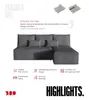 BroMARKT Ecksofa TOP SLIM Schlaffunktion Bettkasten L-Form Produktbild-Vorschau 4