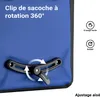 Wiltec Sacoche étanche pour porte-bagages bleue – capacité Voir les images du produit 6