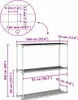 vidaXL Supporto per piante a 3 livelli nero 100 x 32 x 102 Anteprima dell’immagine prodotto 8