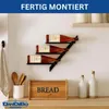 DanDiBo Portabottiglie da parete in metallo nero moderno Anteprima dell’immagine prodotto 8