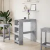 vidaXL Barový stôl s policou betón sivá 90x40x103,5 cm Náhľad obrázku produktu 3