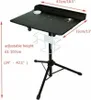 A black adjustable tattoo workstation on a tripod stand. Náhled obrázku produktu