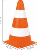 A traffic cone with dimensions indicated. Podgląd zdjęcia produktu