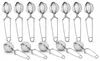 Set di 14 pinze da tè in acciaio inox, confezione da 14 Anteprima dell’immagine prodotto 1